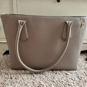 Dagne Dover Signature Tote (large size) in bone